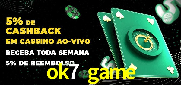 Promoções do cassino ao Vivo ok7 game